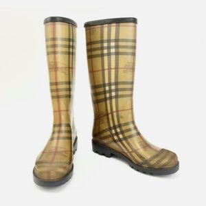 Burberry Beige Nova Check Rainboot